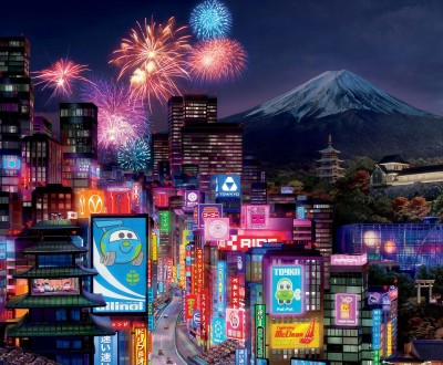 Tokyo City In Cars 2 Wide