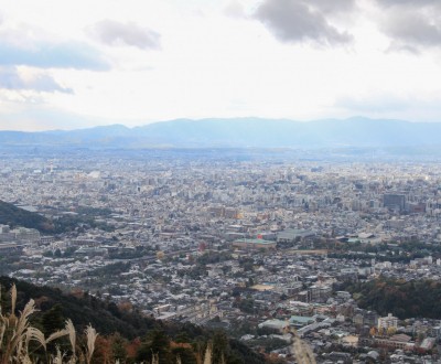 Mont Daimonji à Kyoto, Vue sur la ville depuis le sommet