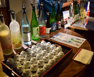 Brasserie de saké Imayotsukasa (Niigata), table de dégustation