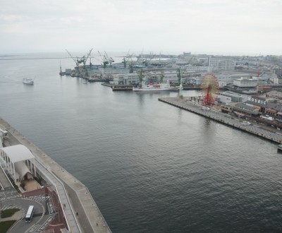 Vue d'ensemble sur le port de Kobe