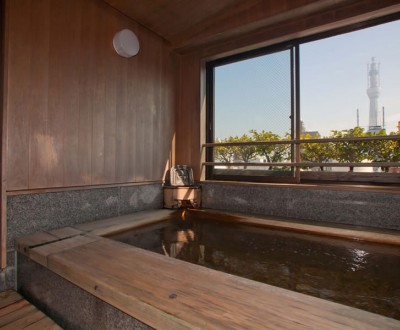 Ryokan Asakusa Shigetsu (Tokyo), bain sento de l'établissement