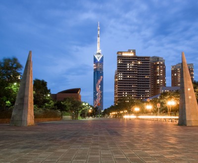 Fukuoka Tower, vue de nuit