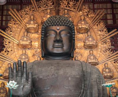 Todai-ji (Nara), statue du Grand Bouddha Dainichi Nyorai en bronze