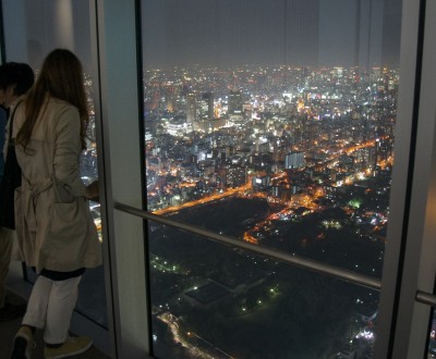 Osaka, Abeno Harukas, Vue nocturne