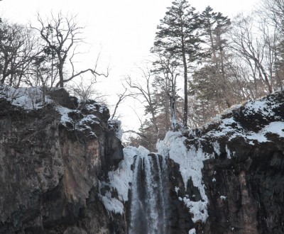 Cascade de Kegon à Nikko en hiver