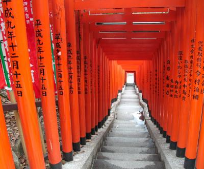 Hie-jinja (Tokyo), allée de Torii vermillons du sanctuaire secondaire Inari