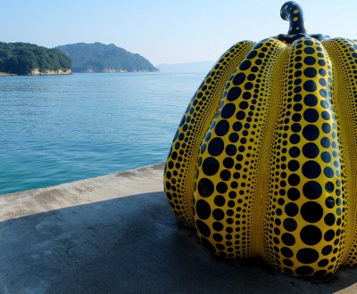 Naoshima, Œuvre Kabocha de Yayoi Kusama