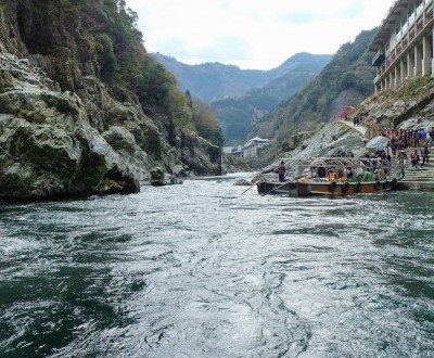 Gorges Oboke-Koboke (Shikoku), Quai d'embarquement pour la croisière