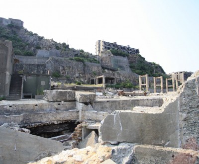 Hashima, Vue sur les ruines de Gunkanjima
