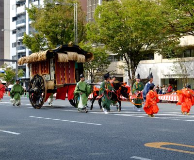 Jidai Matsuri (Kyoto), char représentant l'époque de Heian