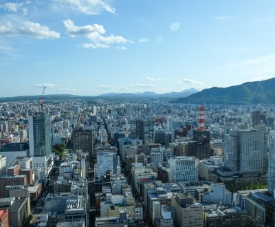 JR Tower T38 à Sapporo, Vue sur les montagnes et la ville