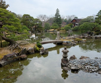 Jardin et plan d'eau à la villa Katsura