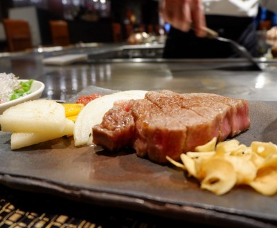 Restaurant Matsukiya (Otsu), steak de bœuf d'Omi 
