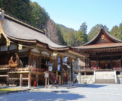 Hiyoshi Taisha (Otsu), vue sur les bâtiments du sanctuaire