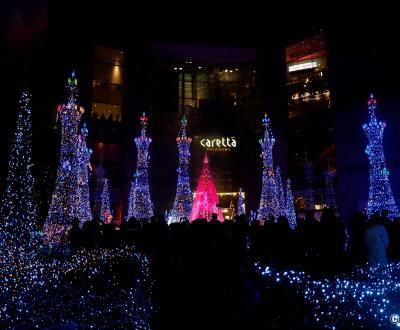 Caretta Shiodome (Tokyo), illuminations du centre commercial pour Noel