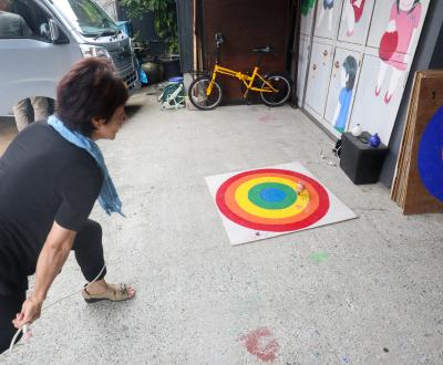 Démonstration de lancer de toupie de Sasebo