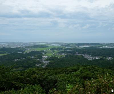 Ise-shima skyline, panorama sur la ville d'Ise et l'Océan Pacifique