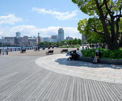 Yokosuka, parc Verny au printemps