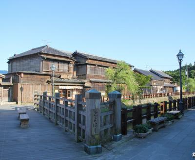 Sawara (Katori, Chiba), pont Toyahashi (Jâ-jâ-bashi) dans le quartier préservé