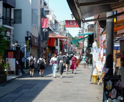 Rue Komachi (Kamakura), tourisme local à l'été 2021