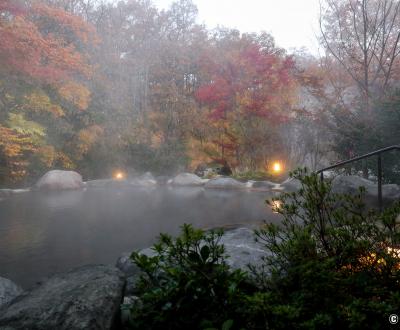 Miyama Sanso (Kurokawa Onsen), bain chaud en plein air Rotenburo