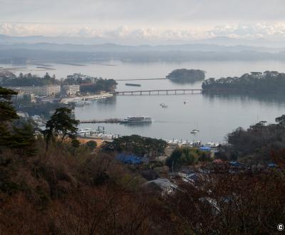 Matsushima, vue sur la baie depuis le parc Saigyo Modoshi no Matsu