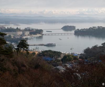 Matsushima, vue sur la baie depuis le parc Saigyo Modoshi no Matsu