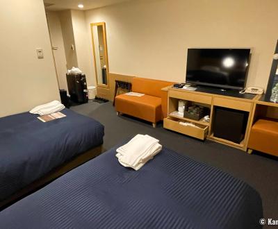 Quarantaine au Japon en période de Coronavirus, chambre double de l'hôtel Kansai Airport Washington