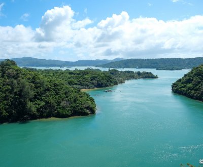 Okinawa Honto, île Yagaji-jima depuis le pont Warumio-hashi