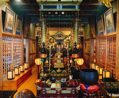 Temple Choraku-ji (Adachi, Tokyo), autel de prière pour Obon