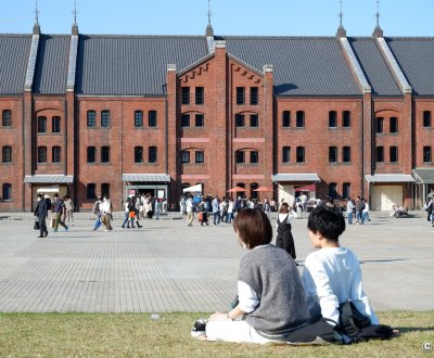  Entrepôt Akarenga Soko (Yokohama), vue sur le bâtiment en briques rouges n°2