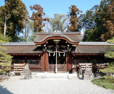 Umenomiya Taisha (Kyoto), pavillon principal du sanctuaire