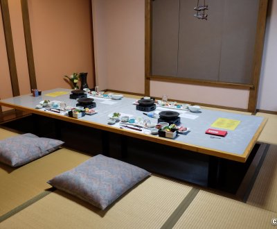 Yamabiko Ryokan (Kurokawa Onsen), dîner japonais traditionnel