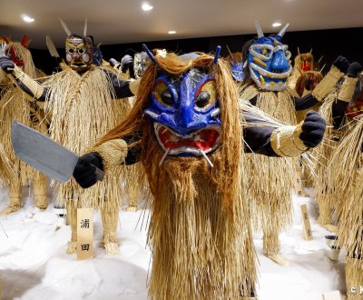 Péninsule d’Oga (Akita), expositions de costumes au Musée Namahage