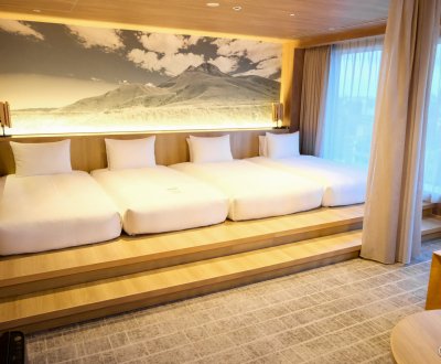 The Royal Park Canvas Fukuoka Nakasu (Kyushu), chambre Premium Twin Riverside pour 4 personnes