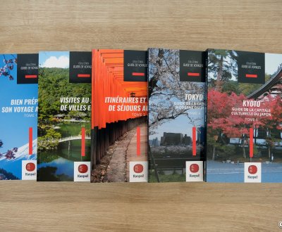 Les 5 tomes de la collection "Voyage au Japon" de Kanpai