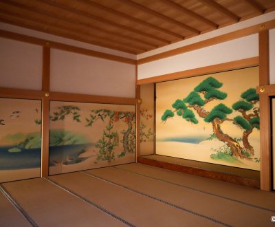 Château de Nagoya, Honmaru Goten, peintures de l'école Kano
