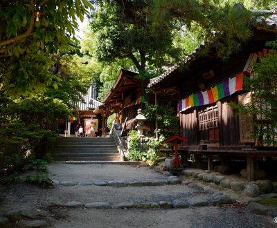 Ishite-ji (Matsuyama, Shikoku), Vue sur les pavillons du temple
