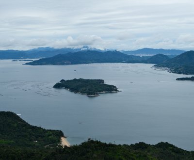 Mont Misen (Miyajima), Vue sur la Mer Intérieure de Seto depuis l'observatoire Shishi-Iwa
