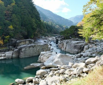 Vallée de Kiso (Alpes japonaises), gorges Nezame no Toko (ville de Agematsu, Nagano)
