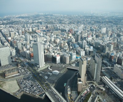 Yokohama, vue sur la ville depuis Landmark Tower