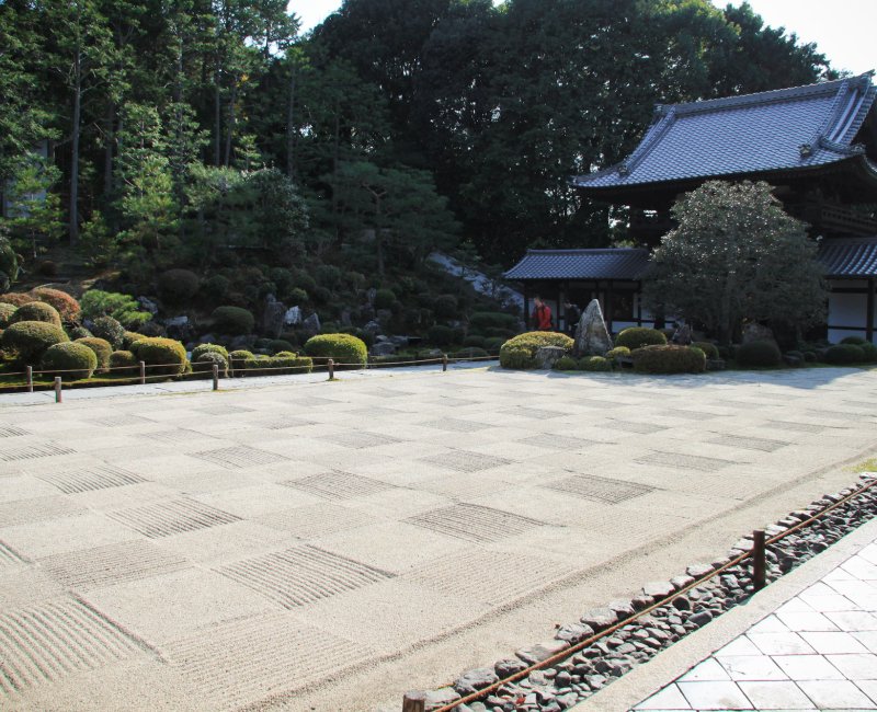 Tofuku-ji (Kyoto), Jardin sec karesansui au motif de carrés Tofuku-ji (Kyoto), Jardin sec karesansui au motif de carrés