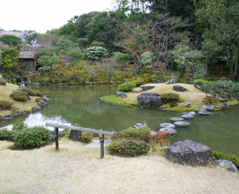 Isui-en (Nara), étang du jardin Kotei