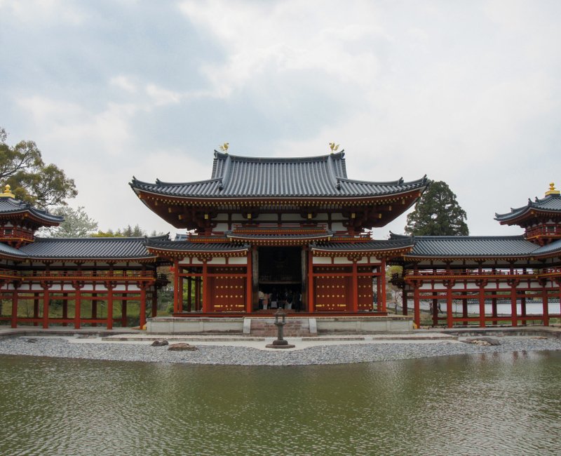 Byodo-in (Uji), pavillon du Phénix vu de face