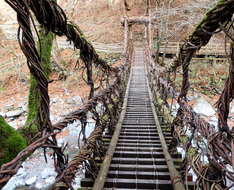 Vallée d'Iya (Shikoku), Pont Oku-Iya Kazurabashi Vallée d'Iya (Shikoku), Pont Oku-Iya Kazurabashi