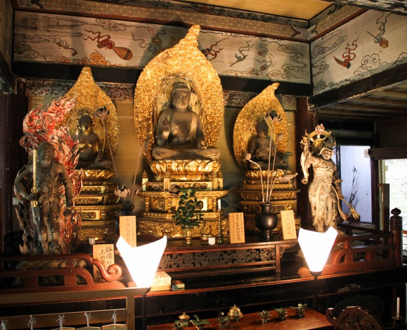 Ohara, Triade bouddhique au Raigo-in Ohara, Triade bouddhique au Raigo-in