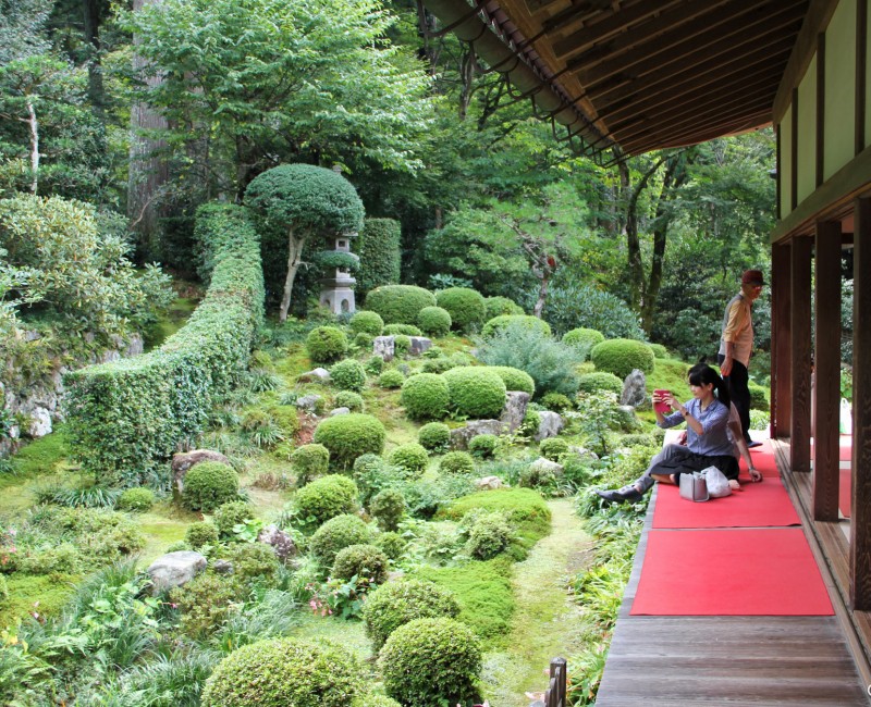 Ohara, Vue sur le jardin Shuheki-en au Sanzen-in Ohara, Vue sur le jardin Shuheki-en au Sanzen-in