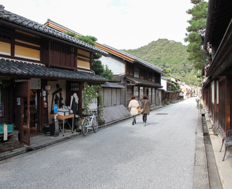Omihachiman (Shiga), ancienne rue commerçante Shinmachi-dori