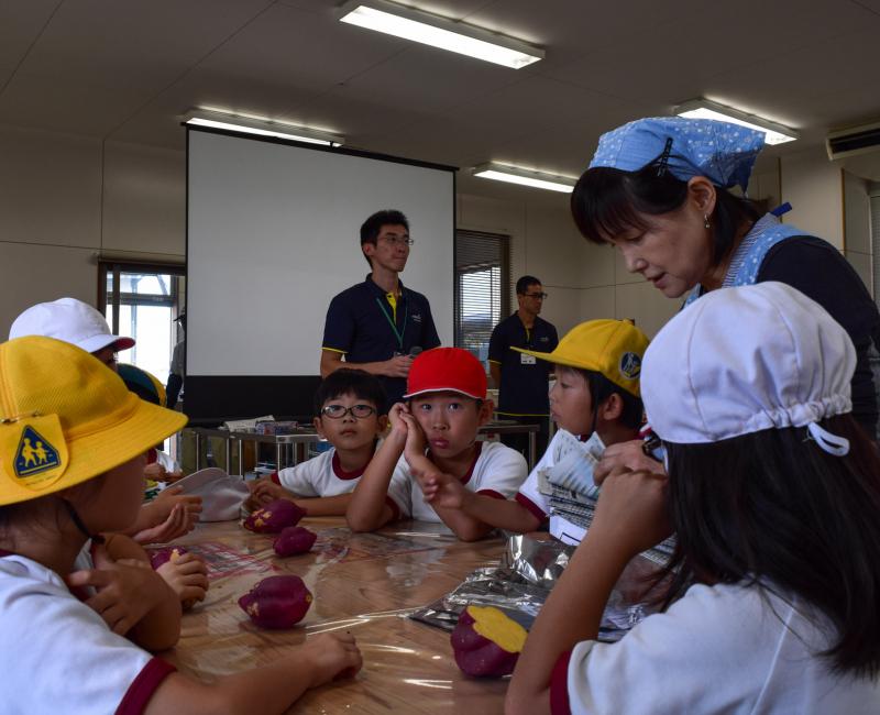 Agri-Park de Niigata, Atelier cuisine de patate douce avec les enfants