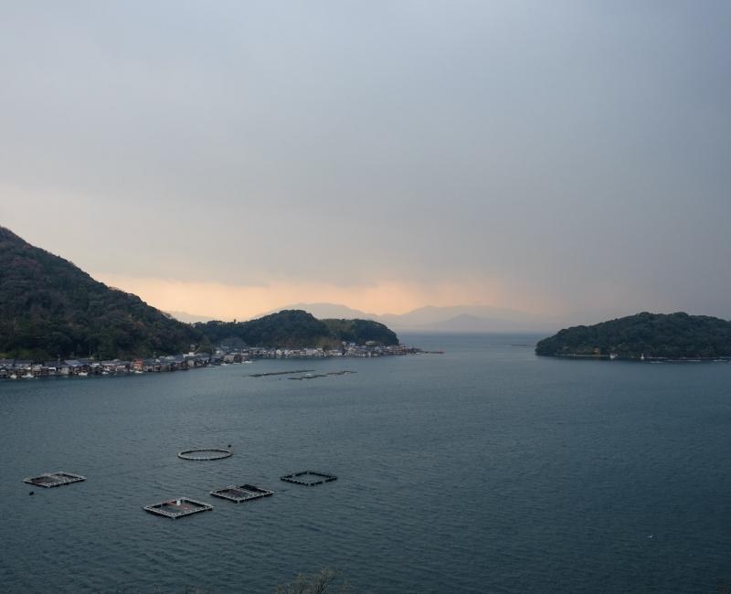 Ine (Kyoto), panorama sur le village et le golfe de Wakasa 3